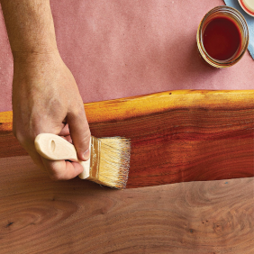 Image of a Shellac Being Applied